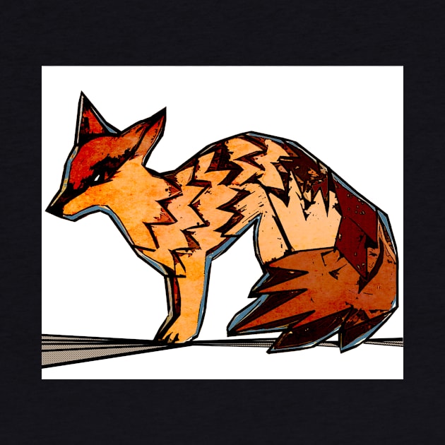 Sodaartstudio Digital Simple Modern Fox by SodaArtStudio